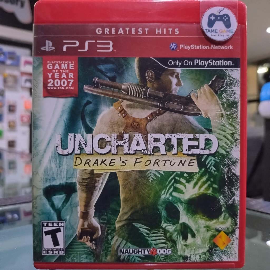 (ภาษาอังกฤษ) มือ2 PS3 Uncharted Drake's Fortune เกมPS3 แผ่นPS3 มือสอง (Uncharted 1 Unchart ภาคแรก)