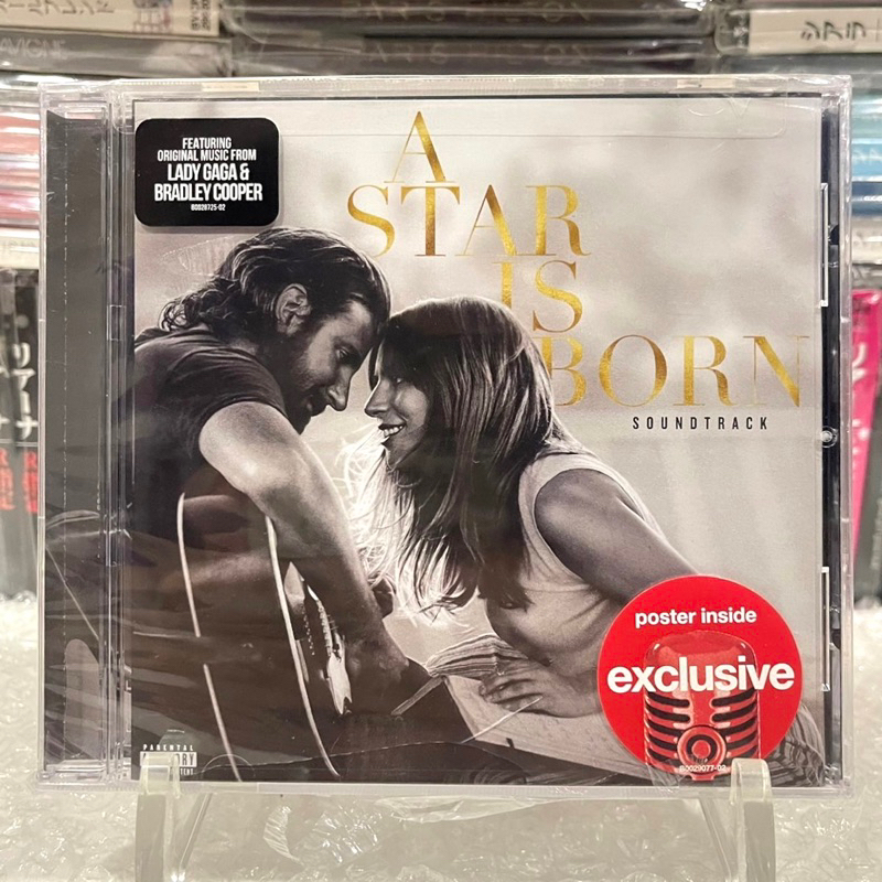 🛒 (พร้อมส่ง) CD ซีดีเพลง/ซีลปิดใหม่: Lady Gaga, Bradley Cooper — A Star Is Born (target Exclusive) [Soundtrack/US]