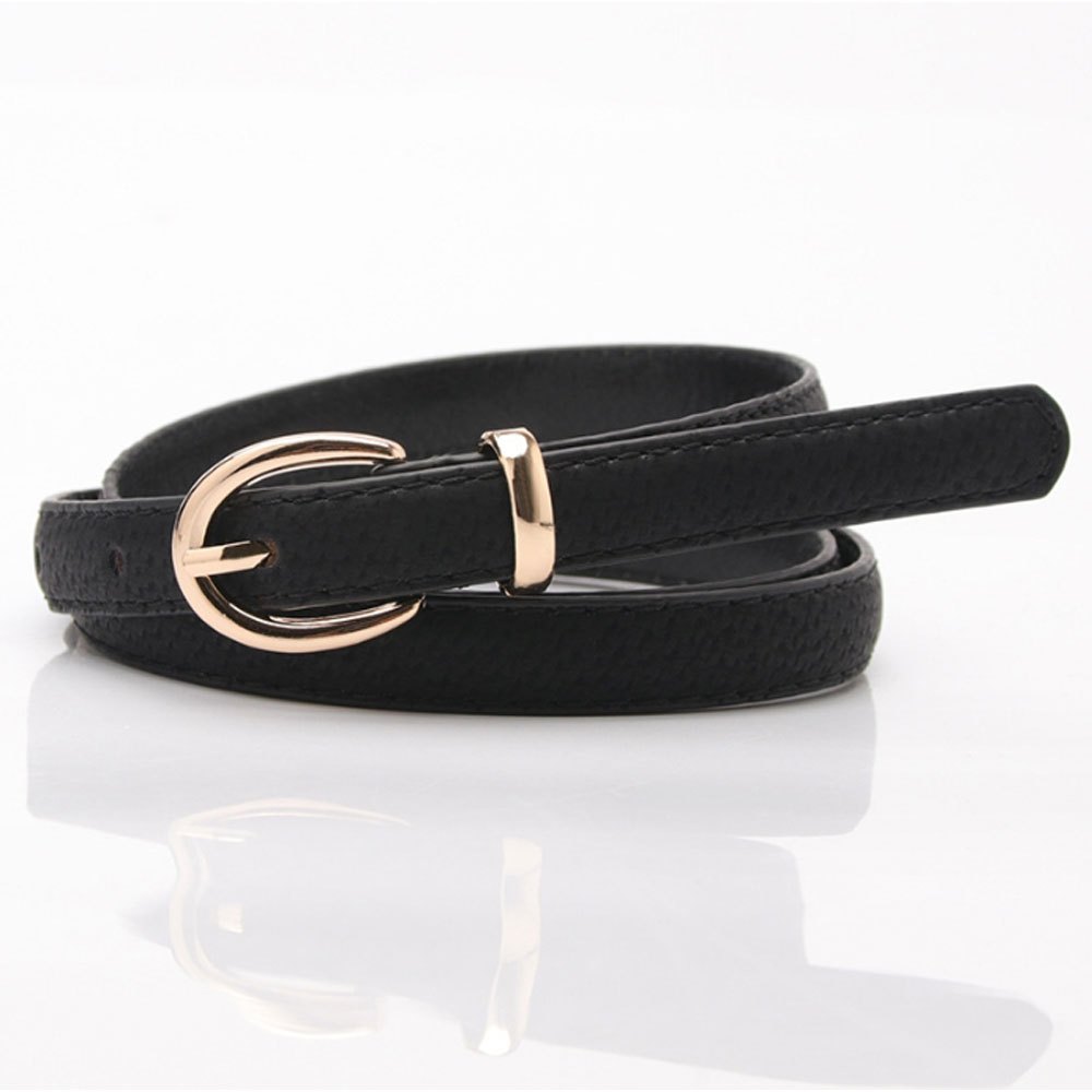 F2C Classic belt หนังPU สายเล็ก ความยาว 105ซม. เข็มขัดแฟชั่นผู้หญิง