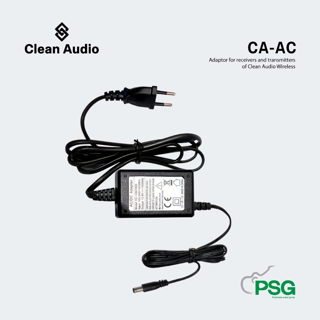 Clean Audio : CA-AC  Adaptor for receivers and transmitters of Clean Audio Wireless