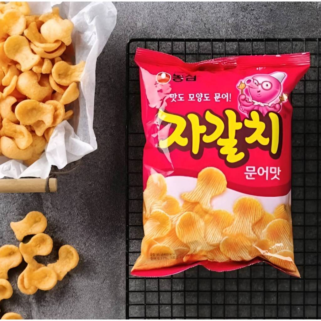 ขนมเกาหลี nongshim tako ships seafood flavor 60g 농심 타코칩 해물맛