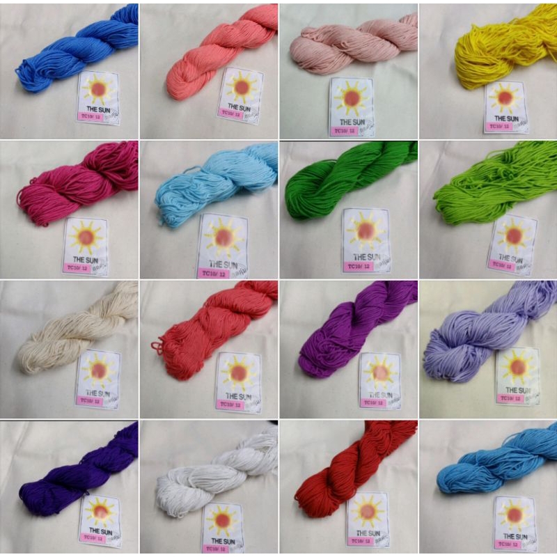 เชือกฟอกนิ่ม “ขายเป็นไจ” หลากหลายสี สีสันสดใส (the sun) 2มิล