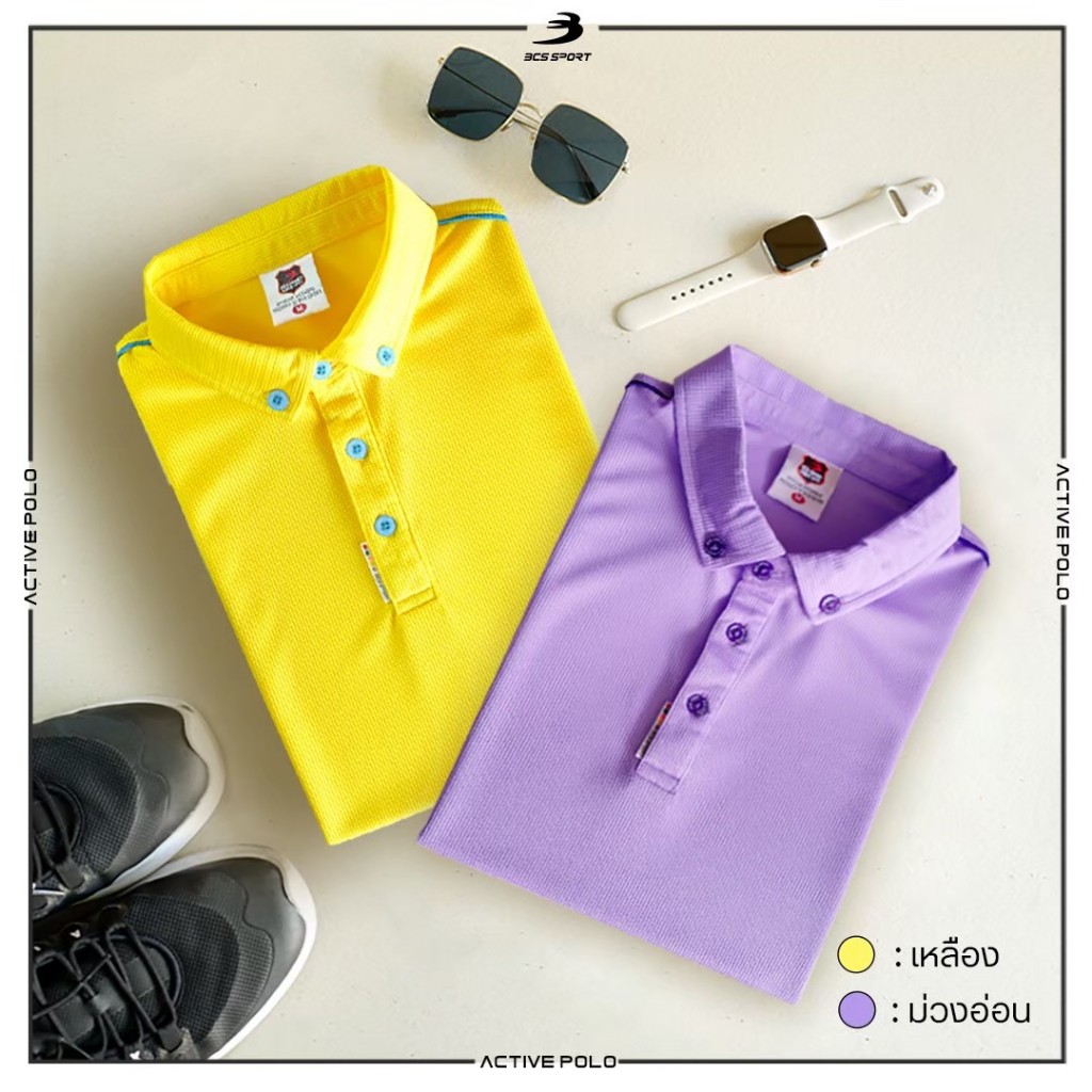 [P005] เสื้อโปโลทรงใส่ได้ทั้งชายและหญิง เนื้อผ้าดี ไม่ร้อน - รูปที่ 7