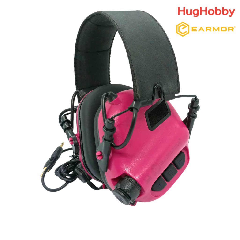 [มือ2] Earmor M31 Electronic Hearing Protection Earmuff with AUX Input (Pink)
