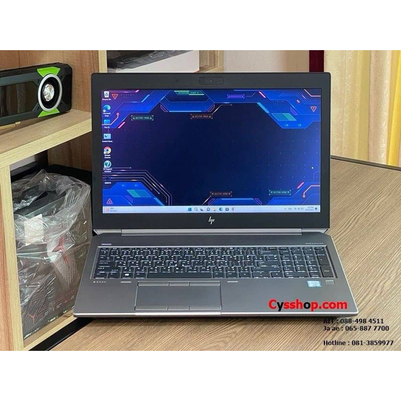 HP ZBook 15 G5 Mobile WorkStation i7-8750H SSD256GB RAM32GB NVIDIA P1000(4GB DDR5)Win Pro สินค้ามือส