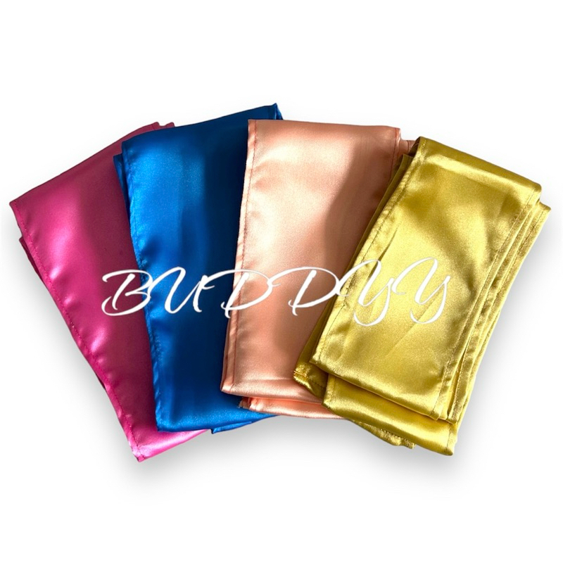 ผ้าคาดเอวชุดไทย ผ้าต่วนเนื้อเงา หลายสีความยาว 150 เซนติเมตร (ใส่ได้ทั้งเด็กและผู้ใหญ่)