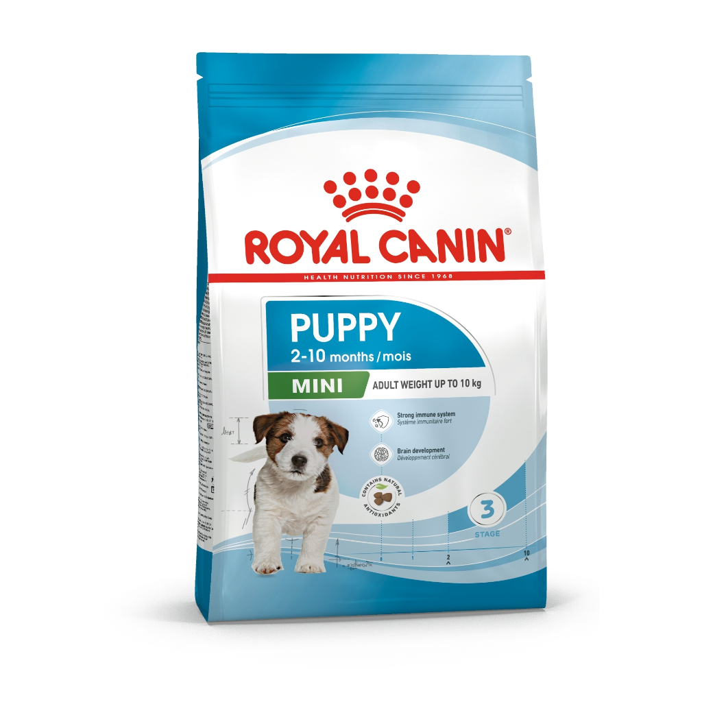 Royal canin Mini Puppy 4 กิโลกรัม อาหารลูกสุนัข ขนาดเล็ก อายุ 2-10 เดือน