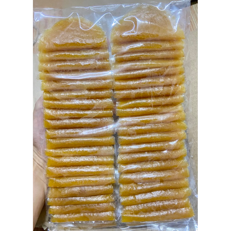 มะม่วงกวนพับหวานอมเปรี้ยวขนาด500กรัมไม่ใส่แป้ง