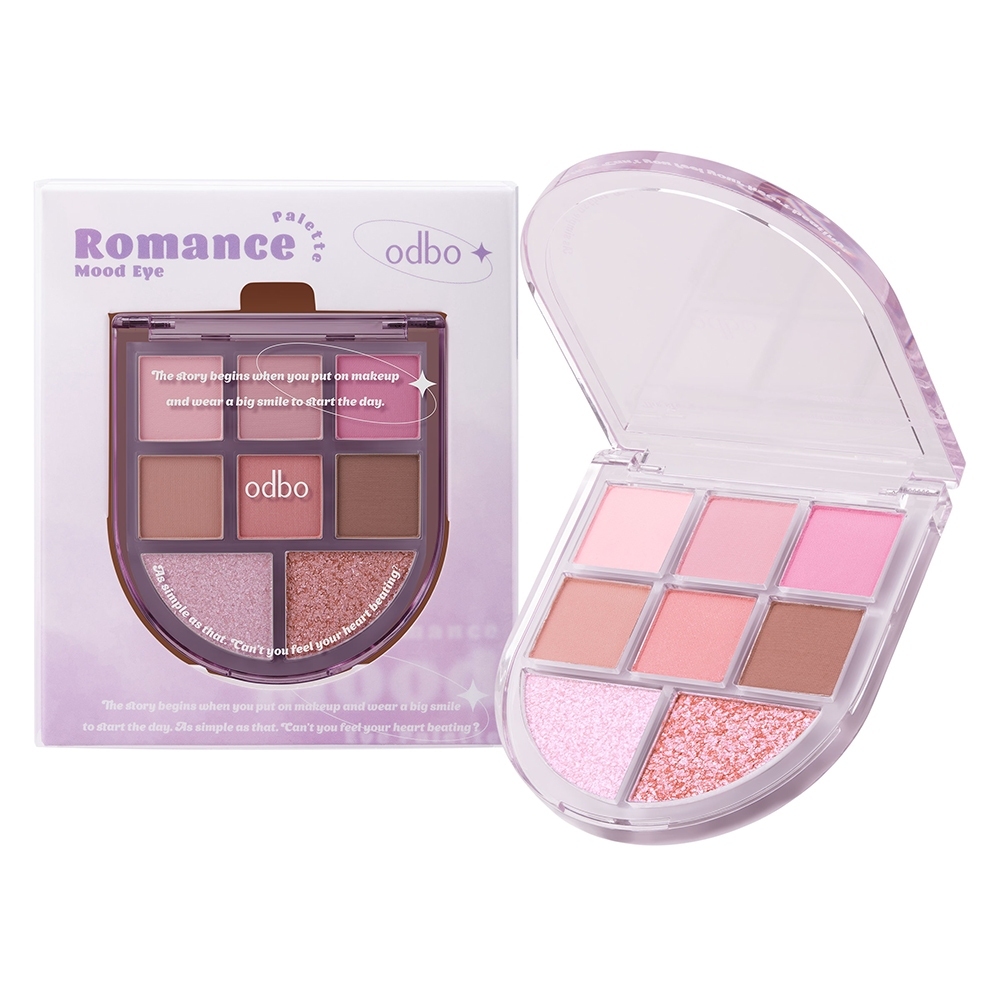 OD2023 odbo Romance Mood Eye Palette โรแมนซ์ มู้ด อาย พาเลท