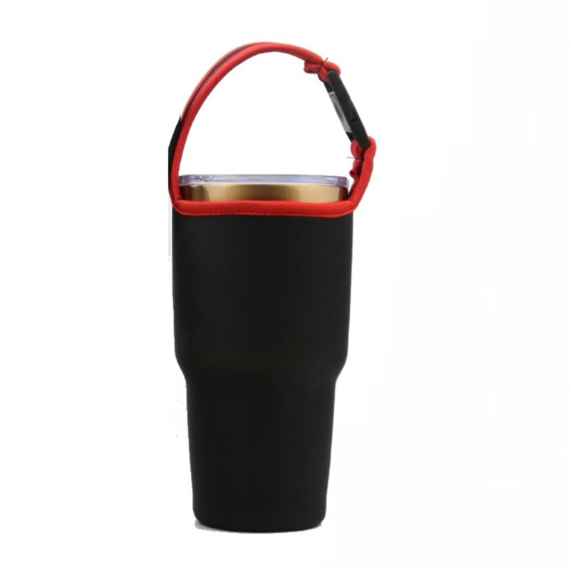 ส่งด่วน!! 2 วัน ถุงใส่แก้วเยติ สีดำขอบแดง 30 oz. 900 ml.