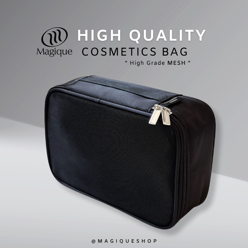 กระเป๋าเครื่องสำอาง กระเป๋าอเนกประสงค์ รุ่นสี่เหลี่ยมตาข่าย รับประกันคุณภาพสินค้า100%