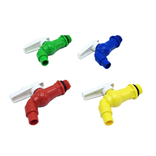 ก๊อกบอลสนาม PVC 4 หุน คละสี ก๊อกน้ำ PVC ชุด 12 ตัว