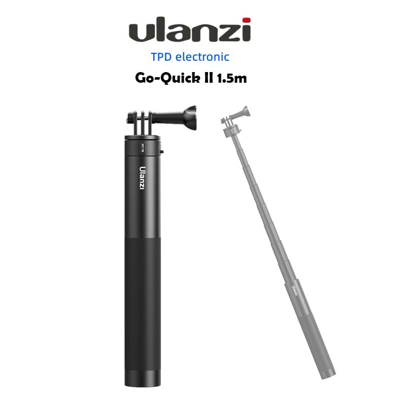 Ulanzi Go-Quick II 1.5m ไม้เซลฟี่ สำหรับ GoPro / Insta360 / DJI / SJCAM / Xiaomi / Action camera