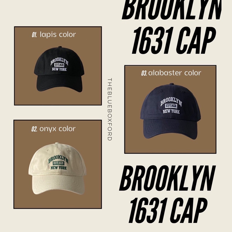 the blue boxford - caps brooklyn หมวกเบสบอล