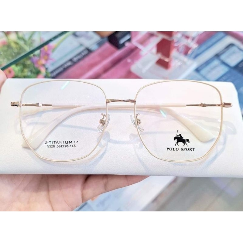 กรอบแว่นตา Polo sport สีครีม