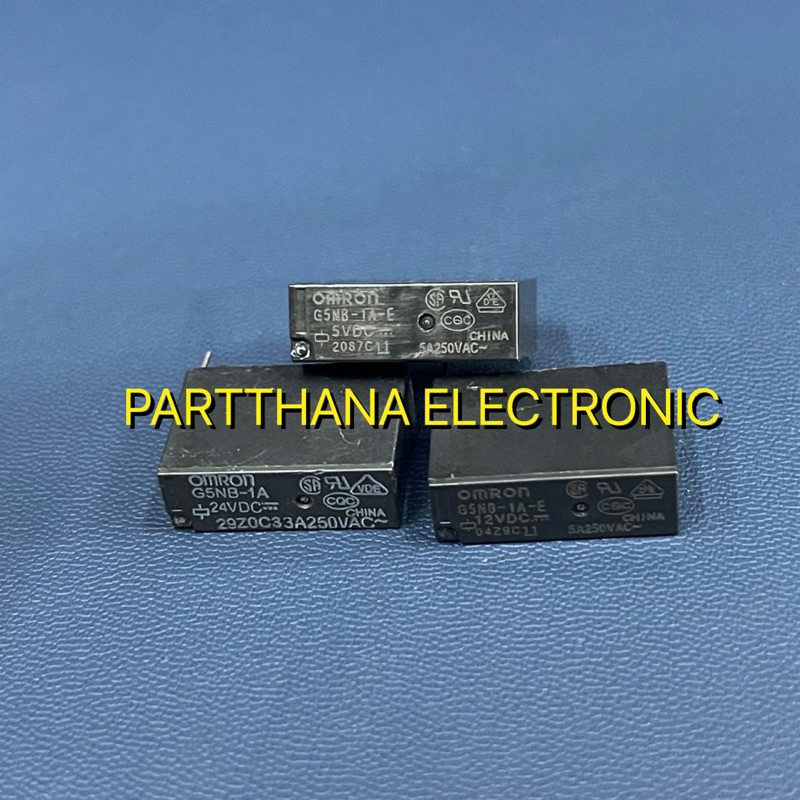 RELAY G5NB-1A ,G5NB-1A-E 5VDC 12VDC 24VDC 4ขาลงปริ้น พร้อมส่งในไทย