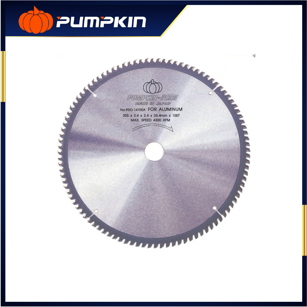 PUMPKINขนาด10-18 นิ้ว ใบเลื่อยวงเดือน ตัดอลูมิเนียม Circular Saw Blade (Aluminum Cutting) เล็บหนา 3.