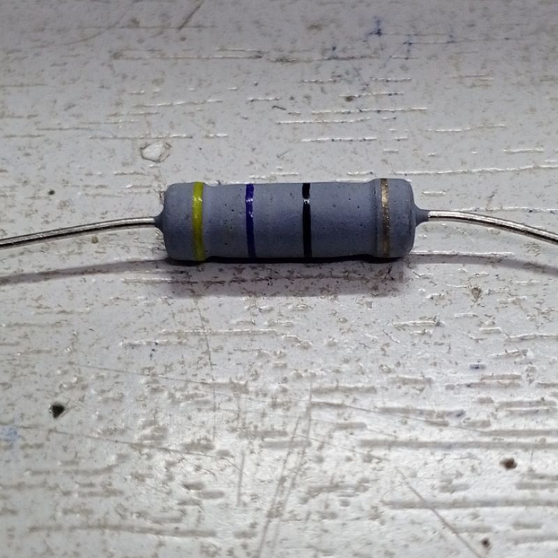 07  Resistors 47 Ohms 2w 5% รีซิสเตอร์ ตัวต้านทาน 47 โอห์ม (จำนวน 5 ตัว)