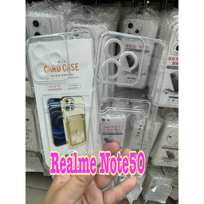 Realme Note50 🥰พร้อมส่งใน🇳🇱🥰เคสTpuคุมกล้องใส่บัตรFor Realme Note50