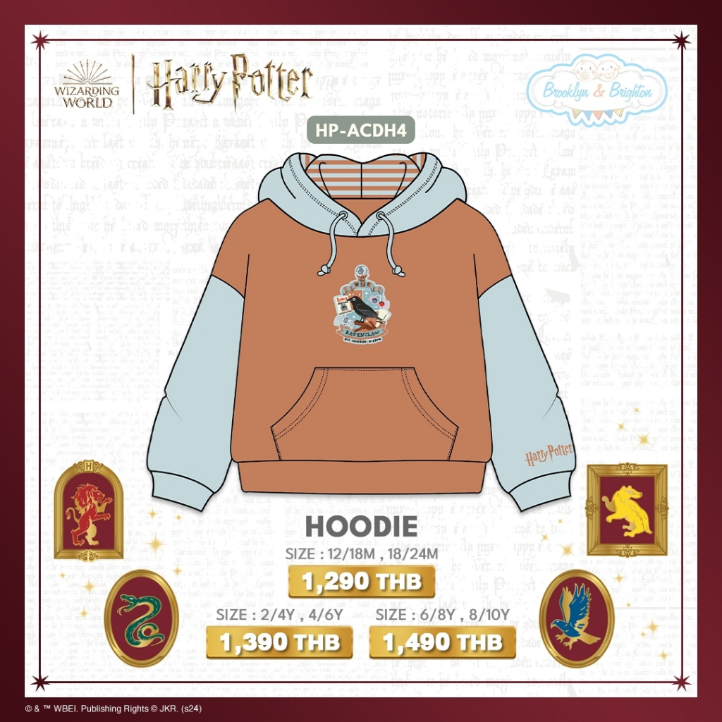 Harry Potter Arts & Crafts เสื้อฮู้ดแฮร์รี่พอตเตอร์ - Hoodie (12/18M - 8/10Y) - รูปที่ 3