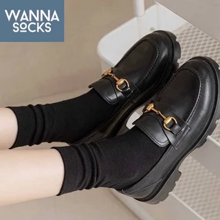 ส่งจากไทย!! ถุงเท้าผู้หญิง สไตล์เกาหลี Comfy Sock ถุงเท้าแฟชั่น แนววินเทจ ทำจากผ้าฝ้าย A39