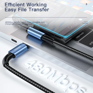Essager 5A 100W ชนิด C ไปยังชนิด C สาย PD ชาร์จเร็ว Type C Huawei Samsung Xiaomi