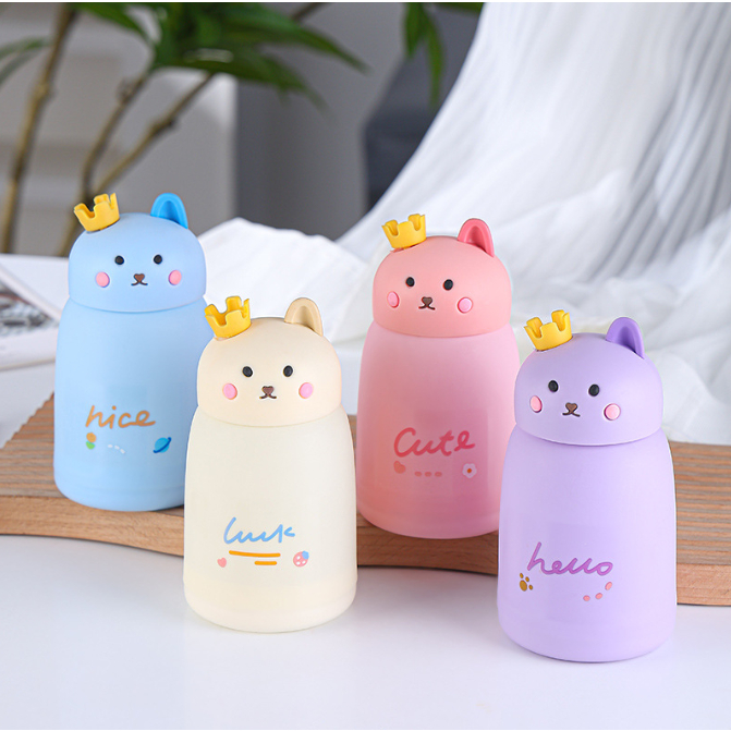 YIWUSHOP ปลีก/ส่ง กระบอกน้ำน่ารัก ใส่ได้ทั้งน้ำร้อนและเย็น (ด้านในเป็นแก้ว) ขนาด360ML