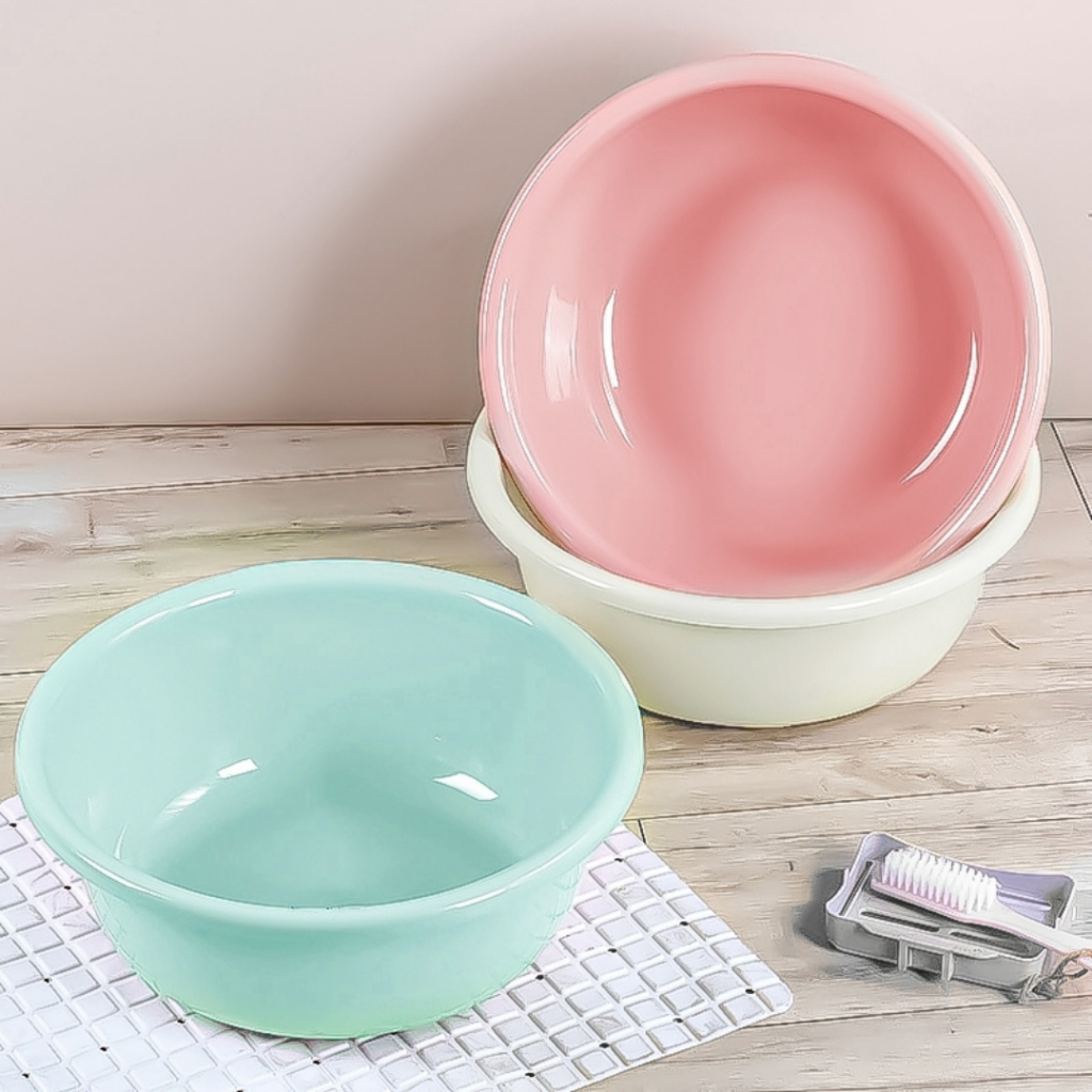 ใหม่! กะละมังพลาสติก ทรงกลม มี4Size การใช้งานอเนกประสงค์ กะละมัง สีพาสเทล - รูปที่ 2