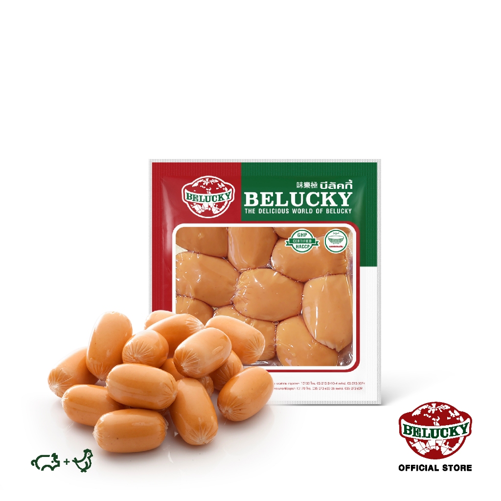 Belucky บีลัคกี้ Cocktail Sausage (peel off) ไส้กรอกคอกเทล (ลอก)( 120g )