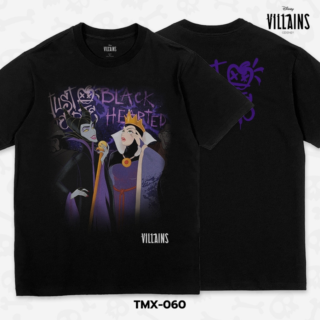 Power 7 Shop เสื้อยืดการ์ตูน "Villains" ลิขสิทธิ์แท้ DISNEY (TMX-060)