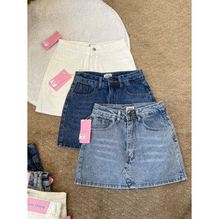 กระ.ปรงยีนส์ สั้น มีกางเกงข้างใน มีซับในหน้า-หลัง  5516skrin…