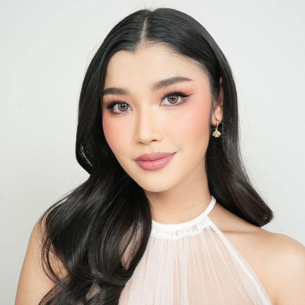 คอนแทคเลนส์ Karina Lens รุ่น Ruby Brown รายเดือน วัสดุ Hema  ค่าอมน้ำ 42% DIA 14.2 BC. 8.5 mm ค่าสายตา 0.00-8.00 ราคา ถูกที่สุด ดีลบีเคเค แกลเลอรีภาพที่ 6