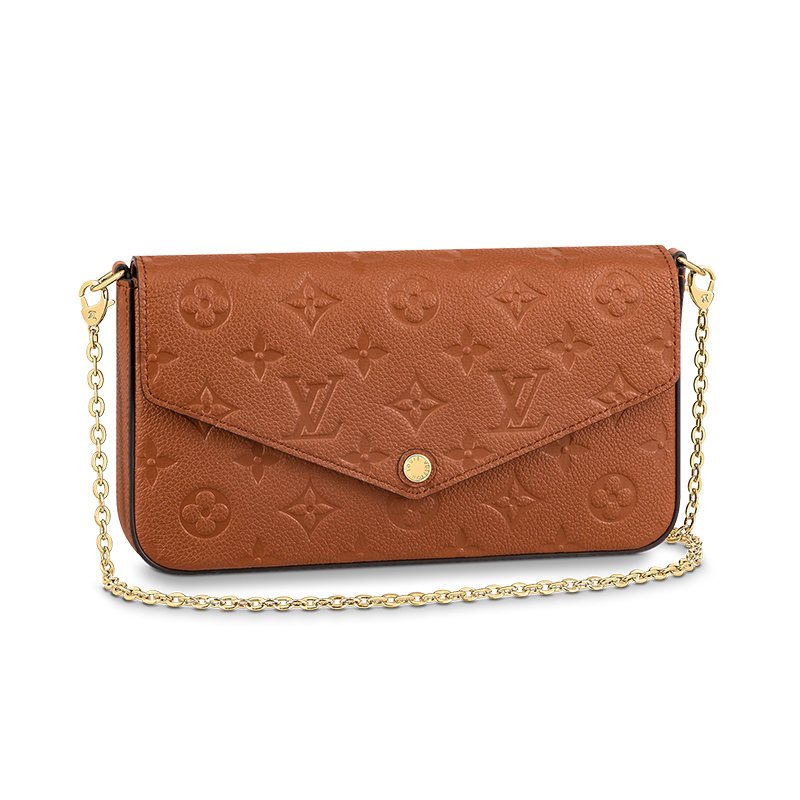 กระเป๋าผู้หญิง Louis Vuitton LV แท้ 100% FÉLICIE POCHETTE กระเป๋าหนังวัวสามในหนึ่งเดียวกระเป๋าสะพายสายโซ่ M81531
