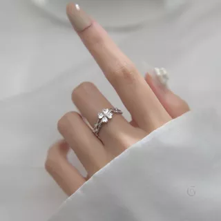 GLAMOR✨แหวนเงินแท้ Vine Blossoms แหวนเงิน แหวนฟรีไซส์ แหวนเพชร สไตล์เกาหลี แหวนแฟชั่น แหวนผู้หญิง