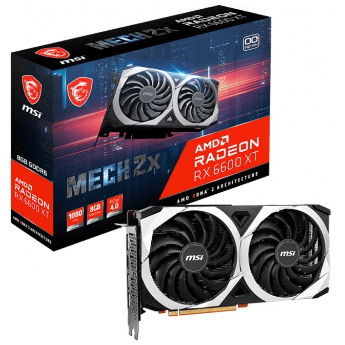 MSI RX6600 XT MECH 2X OC 8GB DDR6