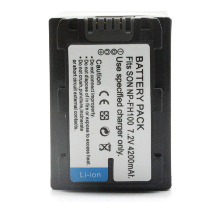 Sony 4200mah NP-FH100 NPFH100 แบตเตอรี่สำหรับ DCR-SX40 SX40R SX41 HDR-CX105 FH90 FH70 FH60 FH40 FH30 FP50 SR42E SR45E CX