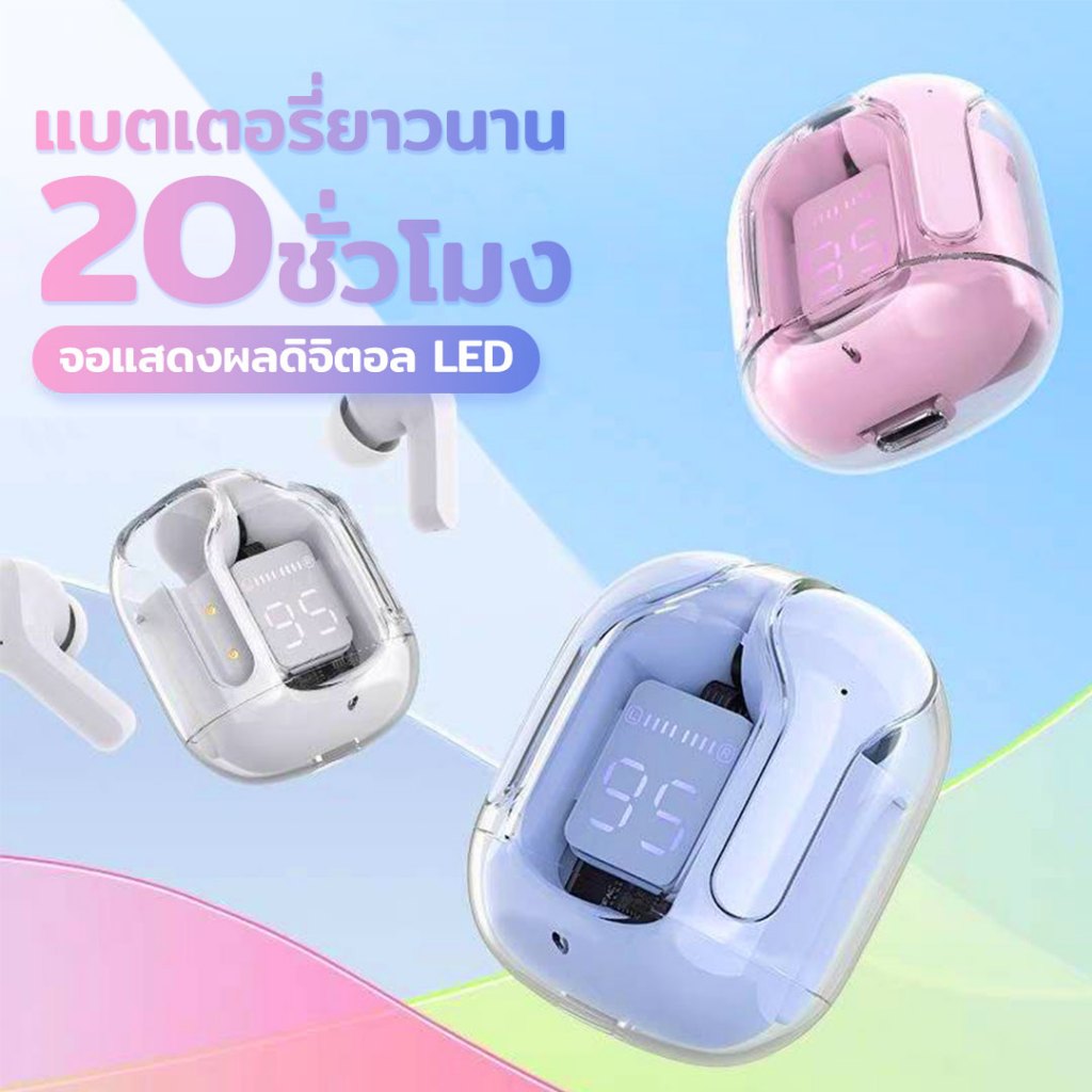 หูฟังบลูทูธไร้สาย หูฟังลูทูธ หูฟังTWS กันน้ำIPX5 เสียงดีมากHIFI มินิน่ารัก มีไมโครโฟน บลูทูธเวอร์ชัน5.3ล่าสุ รุ่นHK-3