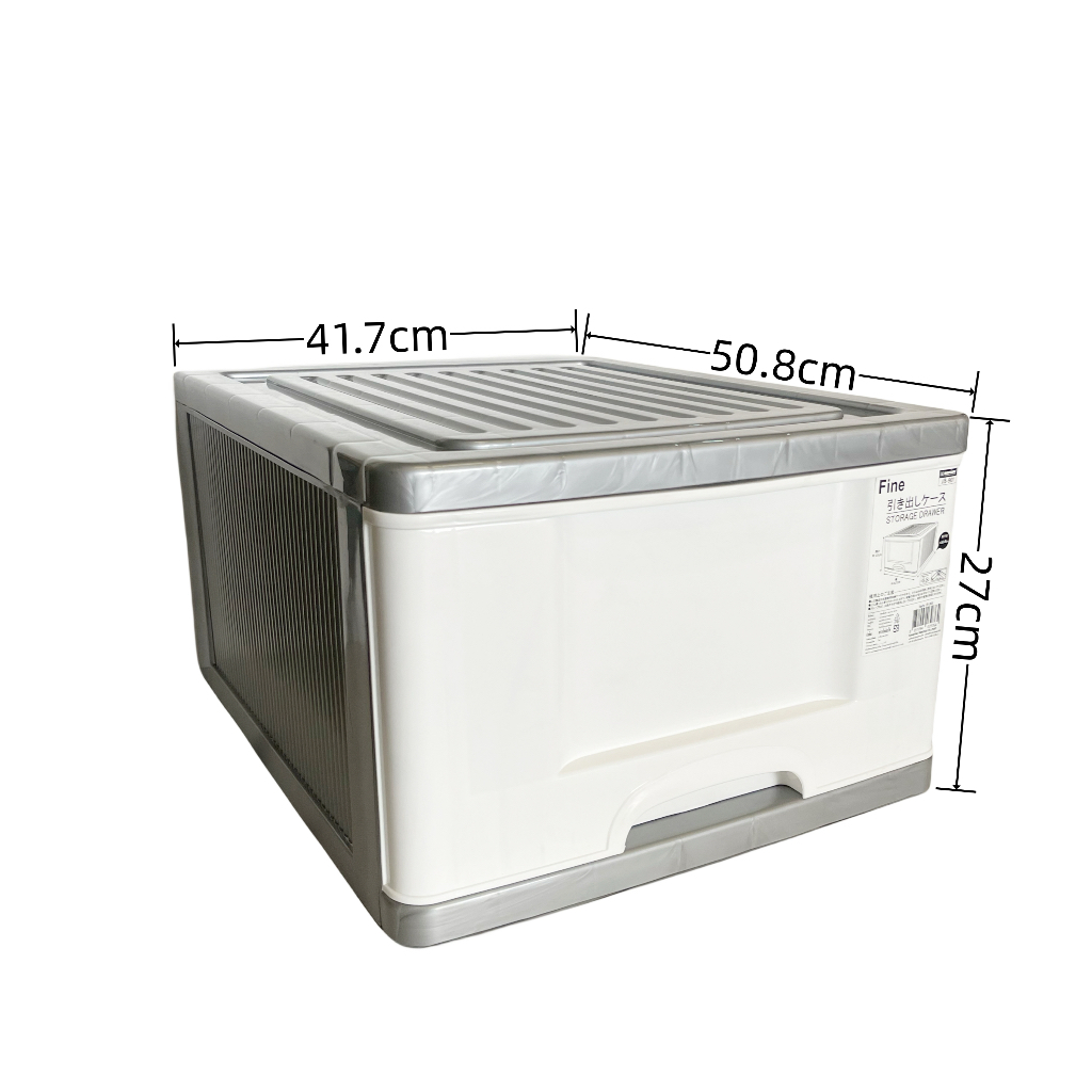 Keyway [มีล้อ] กล่องลิ้นชักพลาสติก ลิ้นชักใส่เสื้อผ้า รุ่น JB-801 / JB-901 (ซ้อนกันได้) - รูปที่ 2