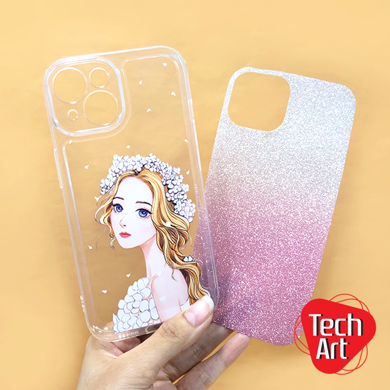 เคสนิ่มใสกันกล้องแผ่นกากเพชรไล่สีOppo A57(4G) A58(4G) A78(4G)Reno10พิมพ์ลายการ์ตูน