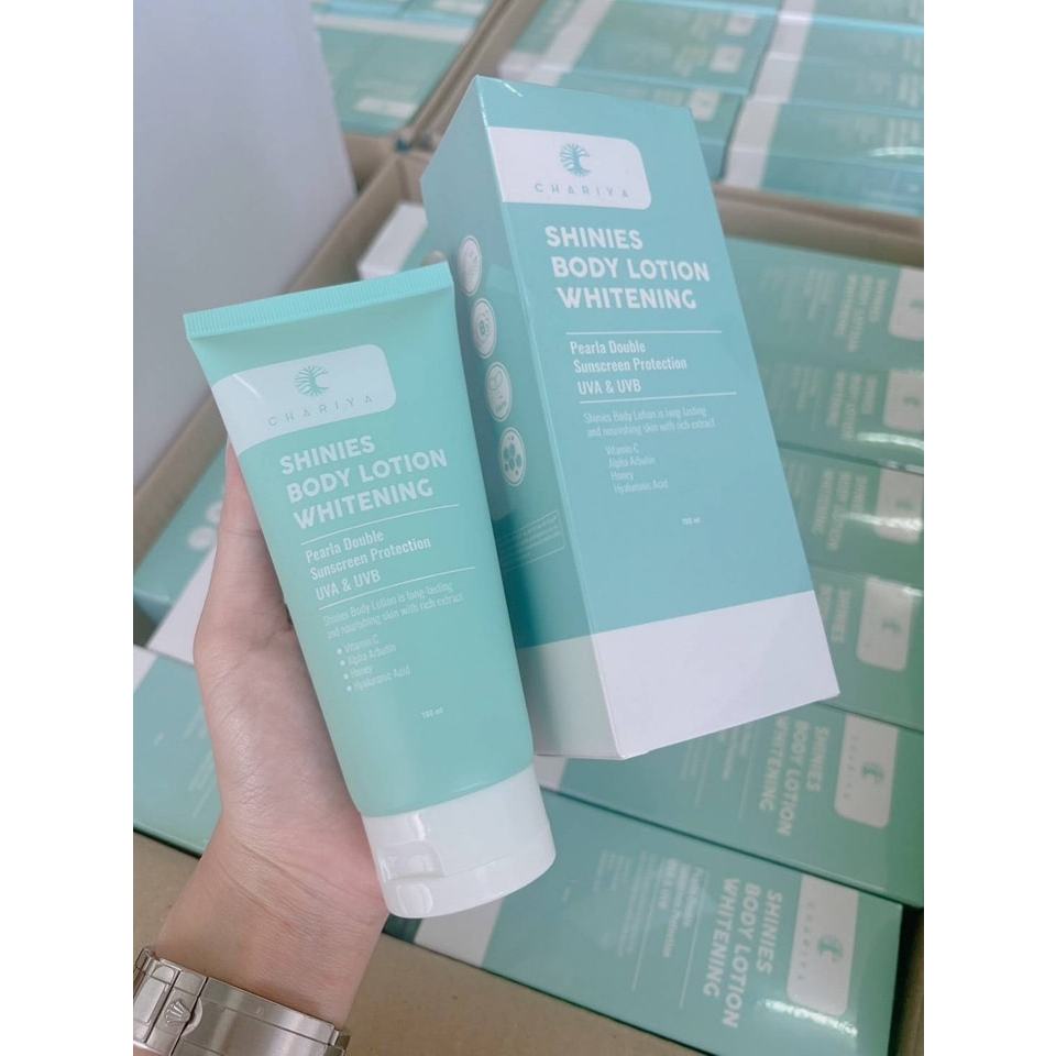 ชาริยา กันแดดผิวกายชาริยา SHINIES BODY LOTION WHITENING 100ml. เนื้อเบาสำหรับผิวกาย - รูปที่ 5