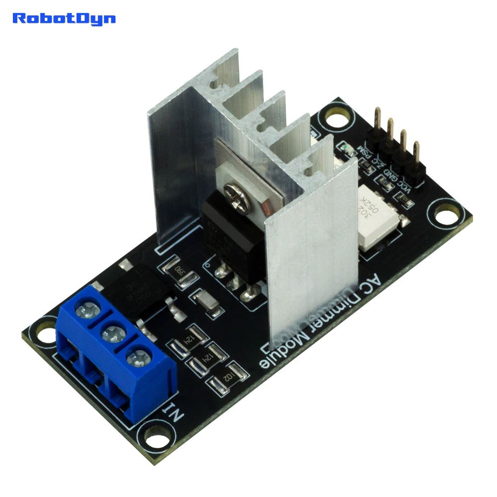 โมดูลหรี่ไฟ Arduino Dimmer AC 1 Channel 8A , 3.3V/5V