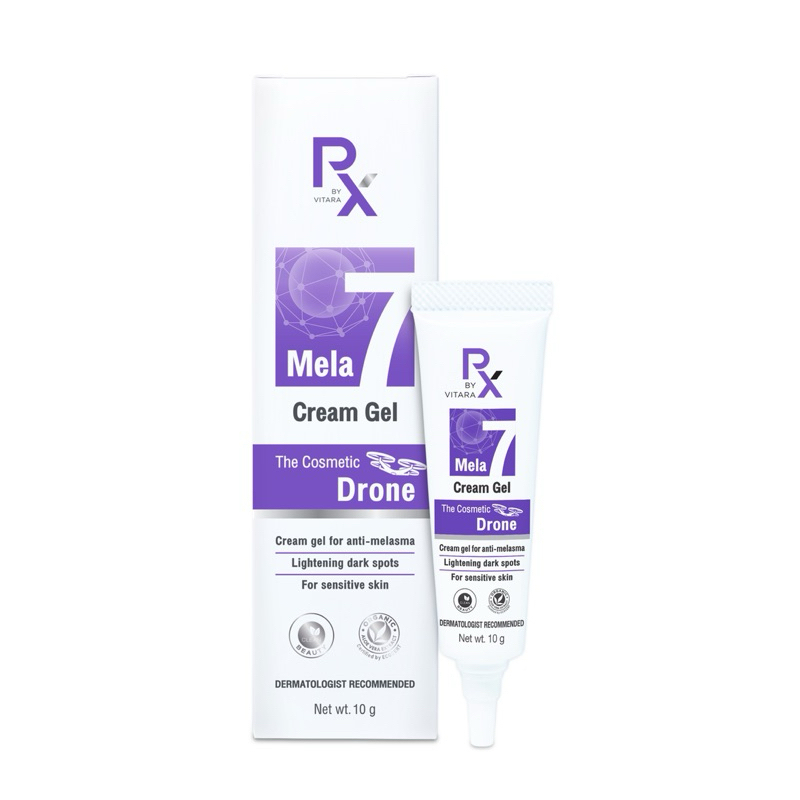 VITARA PX MELA 7 CREAM GEL ครีมเจล เนื้อบางเบาด้วย7กลไก สำหรับผิวมีปัญหาจุดด่างดำขนาด 10 g. (1ขวด)
