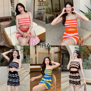 BY IRA Luciana 2piece Set เกาะอก+กระโปรง ชุด2ชิ้น ชุดเซ็ตทะเ…