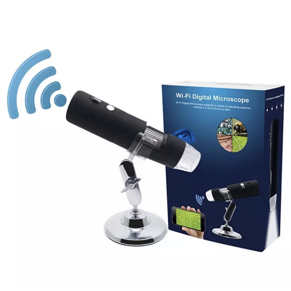 HD 1080P WIFI ดิจิตอล 1000X USB กล้องจุลทรรศน์แว่นขยายกล้อง 8 LED Light สำหรับ Android IOS Smart Phone