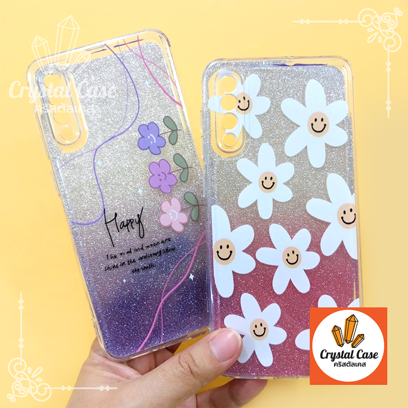 เคส Vivo V27 V29 V29e Y02s Y11/Y12/Y15/Y17 Y17s Y20/Y20s/Y12s Y21 Y22 Y27 Y36(5G) กันกล้องแผ่นกากเพชรไล่สีพิมพ์ลาย