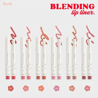 ถูก/แท้/มีไลฟ์ (2 ชิ้น 199.-) ดินสอเขียนขอบปาก 4U2 Blending Lip Liner โฟร์ยูทู ลิป 4U2 ลิปไลเนอร์ เขียนขอบปาก เบลอของปาก