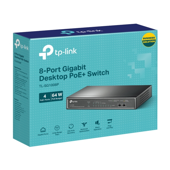 Gigabit Switching Hub 8 Port TP-LINK TL-SG1008P (7,4 POE)