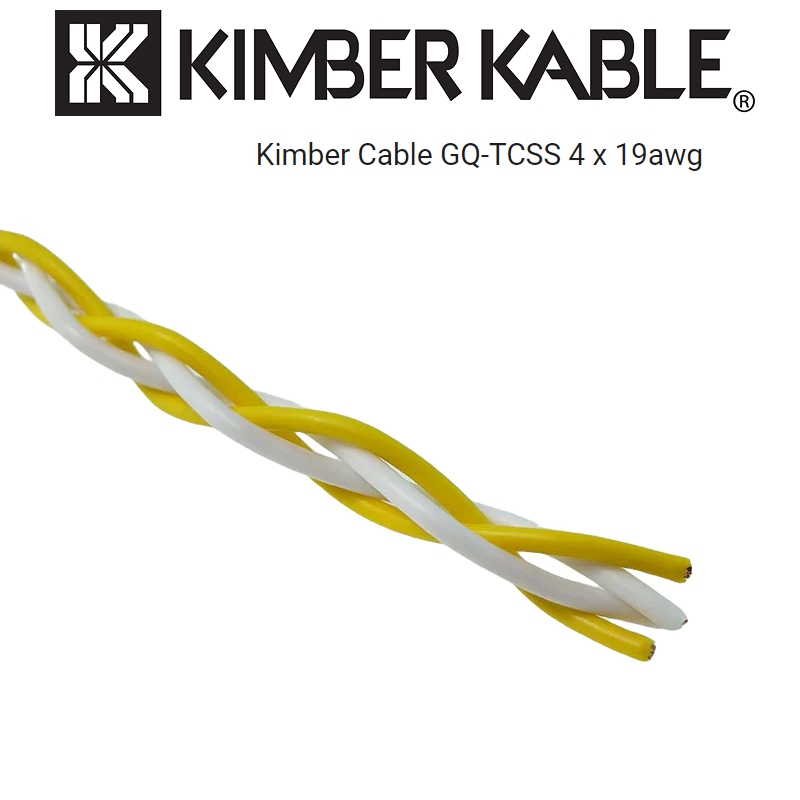 Kimber รุ่น GQ-TCSS 4 x 19awg 2 WHITE/2 YELLOW สายเปล่าตัดแบ่งขาย ของแท้ศูนย์ไทย / ร้าน All Cable