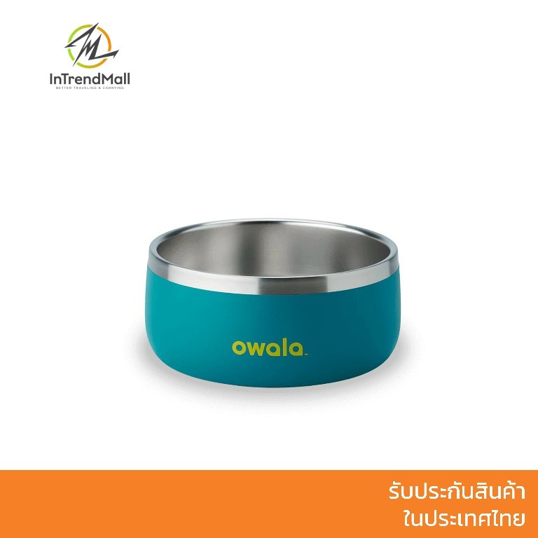 Owala Pet Bowl 24oz ชามอาหารสำหรับสัตว์เลี้ยง ขนาด 24 ออนซ์ ผลิตจากสแตนเลส สตีล มีฐานกันลื่น