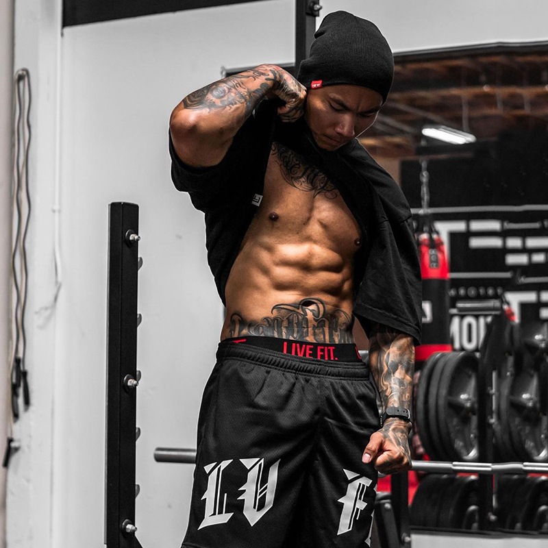 [ LVFT ] กางเกงขาสั้น #6 / Gym Fashion ผ้าโพลีเอสเตอร์ ทรงสวย ยืดหยุ่นดี ใส่สบายไม่คัน